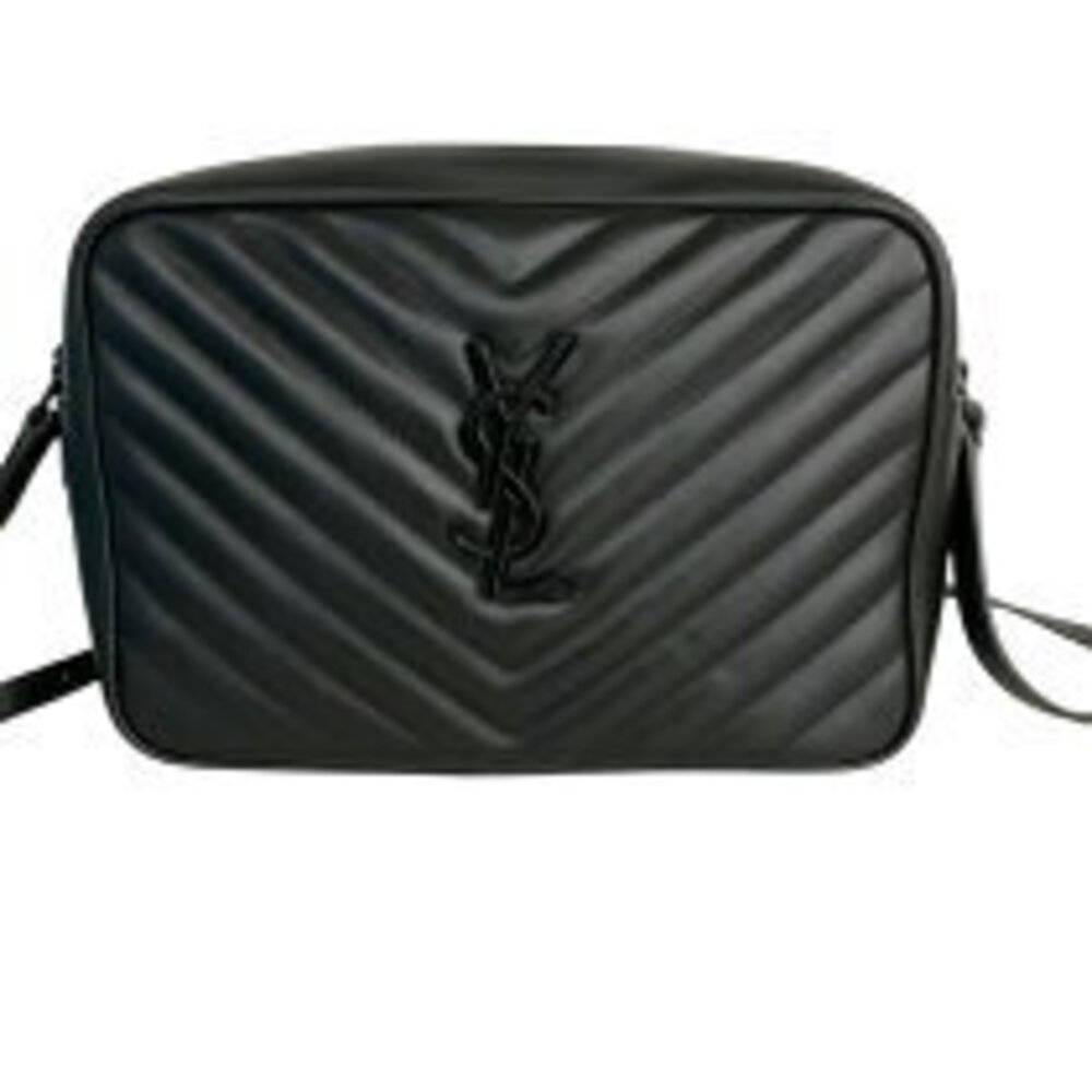 Saint Laurent Camera Bag black Lou leather